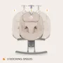 Leagan, Lionelo, Rio, Electric, Cu 3 viteze de leganare, Cu 8 melodii, Cu telecomanda, Cu husa detasabila, Cu perna detasabila, Centura in 3 puncte, Pana la 9 kg, Bej - 14