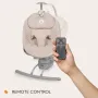 Leagan, Lionelo, Rio, Electric, Cu 3 viteze de leganare, Cu 8 melodii, Cu telecomanda, Cu husa detasabila, Cu perna detasabila, Centura in 3 puncte, Pana la 9 kg, Bej - 16