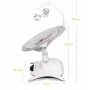 Balansoar, Lionelo, Bella, Multifunctional, Electric, Scaun reglabil, Ecran tactil si telecomanda, 6 miscari unice, 5 viteze, Cu melodii, Gri - 21