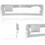 Protectie laterala pat, Lionelo, Eva, Cu buzunar accesorii, 150x35 cm, Conform cu standardul european de securitate BS7072, Gri - 3