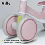 Bicicleta fara pedale, Lionelo, Villy, Cu 4 roti, Din spuma EVA si TPR, Stabila, Manere moi, antiderapante, 12- 36 luni, Sustine pana la 30 kg, Certificata EN 71-1:2014, EN 71-2:2011, EN 71-3:2019, Roz - 14