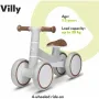 Bicicleta fara pedale, Lionelo, Villy, Cu 4 roti, Din spuma EVA si TPR, Stabila, Manere moi, antiderapante, 12- 36 luni, Sustine pana la 30 kg, Certificata EN 71-1:2014, EN 71-2:2011, EN 71-3:2019, Bej - 17