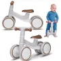 Bicicleta fara pedale, Lionelo, Villy, Cu 4 roti, Din spuma EVA si TPR, Stabila, Manere moi, antiderapante, 12- 36 luni, Sustine pana la 30 kg, Certificata EN 71-1:2014, EN 71-2:2011, EN 71-3:2019, Bej - 28
