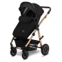 Carucior 3 in 1, Lionelo, Amber, Cadru aluminiu, Cu landou intarit si salteluta moale, Cu scoica auto testata ADAC, Reversibil, Cu accesorii, Geanta parinti, Pana la 22 kg, EN1888-1 EN1888-2 EN1466 ECE R129, Negru onyx - 8