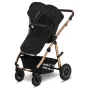 Carucior 3 in 1, Lionelo, Amber, Cadru aluminiu, Cu landou intarit si salteluta moale, Cu scoica auto testata ADAC, Reversibil, Cu accesorii, Geanta parinti, Pana la 22 kg, EN1888-1 EN1888-2 EN1466 ECE R129, Negru onyx - 9