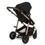 Carucior 3 in 1, Lionelo, Amber, Cadru aluminiu, Cu landou intarit si salteluta moale, Cu scoica auto testata ADAC, Reversibil, Cu accesorii, Geanta parinti, Pana la 22 kg, EN1888-1 EN1888-2 EN1466 ECE R129, Negru onyx - 12