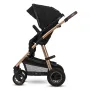 Carucior 3 in 1, Lionelo, Amber, Cadru aluminiu, Cu landou intarit si salteluta moale, Cu scoica auto testata ADAC, Reversibil, Cu accesorii, Geanta parinti, Pana la 22 kg, EN1888-1 EN1888-2 EN1466 ECE R129, Negru onyx - 13