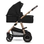 Carucior 3 in 1, Lionelo, Amber, Cadru aluminiu, Cu landou intarit si salteluta moale, Cu scoica auto testata ADAC, Reversibil, Cu accesorii, Geanta parinti, Pana la 22 kg, EN1888-1 EN1888-2 EN1466 ECE R129, Negru onyx - 17