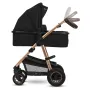 Carucior 3 in 1, Lionelo, Amber, Cadru aluminiu, Cu landou intarit si salteluta moale, Cu scoica auto testata ADAC, Reversibil, Cu accesorii, Geanta parinti, Pana la 22 kg, EN1888-1 EN1888-2 EN1466 ECE R129, Negru onyx - 18
