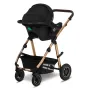Carucior 3 in 1, Lionelo, Amber, Cadru aluminiu, Cu landou intarit si salteluta moale, Cu scoica auto testata ADAC, Reversibil, Cu accesorii, Geanta parinti, Pana la 22 kg, EN1888-1 EN1888-2 EN1466 ECE R129, Negru onyx - 32