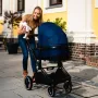 Carucior 2 in 1, Lionelo, Mika, Cadru din aluminiu, Cu landou intarit si salteluta moale, Reversibil, Maner ajustabil, Plasa de tantari, Husa de ploaie, de picioare, 22 kg, Conform cu standardele europene de securitate EN1888-1 EN1888-2, EN1466, Albastru - 21