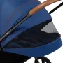 Carucior 2 in 1, Lionelo, Mika, Cadru din aluminiu, Cu landou intarit si salteluta moale, Reversibil, Maner ajustabil, Plasa de tantari, Husa de ploaie, de picioare, 22 kg, Conform cu standardele europene de securitate EN1888-1 EN1888-2, EN1466, Albastru - 13