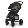 Carucior sport, Lionelo, Annet Tour Dreamin, Editie Limitata, De la nastere, Capotina impermeabila, Cu filtru UPF 50+, Cu maner reglabil, Plasa de tantari, Suport biberon, Saculet pentru picioare, Pana la 22 kg, Cu certificare TUV, Negru - 8
