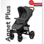 Carucior sport, Lionelo, Annet Plus, De la nastere, Cu accesorii si capotina XXL reglabila, 0 - 22 Kg, Conform cu standardele europene de securitate EN1888-1 si EN1888-2, Negru - 8
