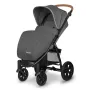 Carucior sport, Lionelo, Annet Tour, De la nastere, Cu capotina impermeabila, Cu filtru UPF 50+, Cu maner reglabil, Plasa de tantari, Suport biberon, Saculet pentru picioare, Pana la 22 kg, Cu certificare TUV, Gri - 10