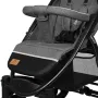 Carucior sport, Lionelo, Annet Tour, De la nastere, Cu capotina impermeabila, Cu filtru UPF 50+, Cu maner reglabil, Plasa de tantari, Suport biberon, Saculet pentru picioare, Pana la 22 kg, Cu certificare TUV, Gri - 7