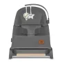 Fotoliu balansoar, Lionelo June AIR, Cu arcada cu jucarii, Ergonomic, Permite circulatia aerului, Balansare manuala, Pliabil, 0 luni+, Gri - 7