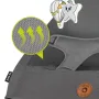Fotoliu balansoar, Lionelo June AIR, Cu arcada cu jucarii, Ergonomic, Permite circulatia aerului, Balansare manuala, Pliabil, 0 luni+, Gri - 19