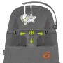 Fotoliu balansoar, Lionelo June AIR, Cu arcada cu jucarii, Ergonomic, Permite circulatia aerului, Balansare manuala, Pliabil, 0 luni+, Gri - 20