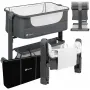 Patut co-sleeper, Lionelo, Timon, 3 in 1, Pliabil, Cu setare unghiulara, Reglabil in 6 pozitii pe inaltime, Din Aluminiu, 90x50 cm, Conform cu standardele europeane de securitate EN1130 si EN16890, Gri - 3