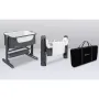 Patut co-sleeper, Lionelo, Timon, 3 in 1, Pliabil, Cu setare unghiulara, Reglabil in 6 pozitii pe inaltime, Din Aluminiu, 90x50 cm, Conform cu standardele europeane de securitate EN1130 si EN16890, Gri - 19