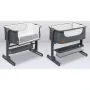 Patut co-sleeper, Lionelo, Timon, 3 in 1, Pliabil, Cu setare unghiulara, Reglabil in 6 pozitii pe inaltime, Din Aluminiu, 90x50 cm, Conform cu standardele europeane de securitate EN1130 si EN16890, Gri - 18