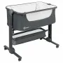 Patut co-sleeper, Lionelo, Timon, 3 in 1, Pliabil, Cu setare unghiulara, Reglabil in 6 pozitii pe inaltime, Din Aluminiu, 90x50 cm, Conform cu standardele europeane de securitate EN1130 si EN16890, Gri - 9