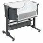 Patut co-sleeper, Lionelo, Timon, 3 in 1, Pliabil, Cu setare unghiulara, Reglabil in 6 pozitii pe inaltime, Din Aluminiu, 90x50 cm, Conform cu standardele europeane de securitate EN1130 si EN16890, Gri - 8