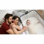 Patut co-sleeper, Lionelo, Timon, 3 in 1, Pliabil, Cu setare unghiulara, Reglabil in 6 pozitii pe inaltime, Din Aluminiu, 90x50 cm, Conform cu standardele europeane de securitate EN1130 si EN16890, Gri - 26