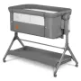 Patut co-sleeper, Lionelo, Leonie, Plus, Pliabil, Cu sistem de leganare, Cu setare unghiulara, Reglabil in 6 pozitii pe inaltime, Conform cu standardele europeane de securitate EN1130 si EN16890, Gri - 3