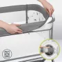 Patut co-sleeper, Lionelo, Leonie, Plus, Pliabil, Cu sistem de leganare, Cu setare unghiulara, Reglabil in 6 pozitii pe inaltime, Conform cu standardele europeane de securitate EN1130 si EN16890, Gri - 41