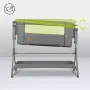 Patut co-sleeper, Lionelo, Leonie, Plus, Pliabil, Cu sistem de leganare, Cu setare unghiulara, Reglabil in 6 pozitii pe inaltime, Conform cu standardele europeane de securitate EN1130 si EN16890, Gri - 42