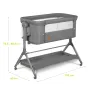 Patut co-sleeper, Lionelo, Leonie, Plus, Pliabil, Cu sistem de leganare, Cu setare unghiulara, Reglabil in 6 pozitii pe inaltime, Conform cu standardele europeane de securitate EN1130 si EN16890, Gri - 43