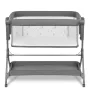Patut co-sleeper, Lionelo, Leonie, Plus, Pliabil, Cu sistem de leganare, Cu setare unghiulara, Reglabil in 6 pozitii pe inaltime, Conform cu standardele europeane de securitate EN1130 si EN16890, Gri - 10