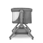 Patut co-sleeper, Lionelo, Leonie, Plus, Pliabil, Cu sistem de leganare, Cu setare unghiulara, Reglabil in 6 pozitii pe inaltime, Conform cu standardele europeane de securitate EN1130 si EN16890, Gri - 19