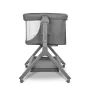 Patut co-sleeper, Lionelo, Leonie, Plus, Pliabil, Cu sistem de leganare, Cu setare unghiulara, Reglabil in 6 pozitii pe inaltime, Conform cu standardele europeane de securitate EN1130 si EN16890, Gri - 21