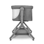 Patut co-sleeper, Lionelo, Leonie, Plus, Pliabil, Cu sistem de leganare, Cu setare unghiulara, Reglabil in 6 pozitii pe inaltime, Conform cu standardele europeane de securitate EN1130 si EN16890, Gri - 22