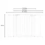 Poarta de siguranta, Lionelo, Truus Slim, Prin presiune, 105 cm, Conform cu standardul europeane de securitate EN1930, Negru Onyx - 3