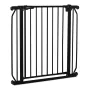 Poarta de siguranta, Lionelo, Truus Slim, Prin presiune, 105 cm, Conform cu standardul europeane de securitate EN1930, Negru Onyx - 4