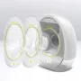 Pompa de san, Lionelo, Fidi, Portabila, Cu accesorii, Hands-free, 5 functii de masaj, Autonomie pana la 24 h, 50 db, Capacitate 150 ml, Alb - 10