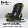 Scaun auto, Lionelo, Bastiaan RWF i-Size, Pozitie de somn, Protectie laterala, Rotire 360 grade, 0-36 Kg, Cu Isofix si Centura Top Tether, Conform cu standardul european de securitate ECE R129, Gri - 42