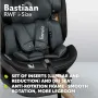 Scaun auto, Lionelo, Bastiaan RWF i-Size, Pozitie de somn, Protectie laterala, Rotire 360 grade, 0-36 Kg, Cu Isofix si Centura Top Tether, Conform cu standardul european de securitate ECE R129, Gri - 43