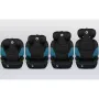 Scaun auto, Lionelo, Lars i-Size, Cu tetiera reglabila in 10 pozitii, Cu pozitionare spre sensul de mers, 15-36 Kg, 100-150 cm, Conform cu standardul european de securitate ECE R129/03, Negru/Albastru - 12