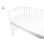 Cearceaf cu elastic, MimiNu, Pentru patut 120X60 cm, Din bumbac certificat Oeko Tex Standard 100, Mini Gray Stars - 4
