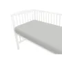 Cearceaf cu elastic, MimiNu, Pentru patut 120X60 cm, Din bumbac certificat Oeko Tex Standard 100, Colectia Royal, Grey - 4