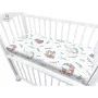 Cearceaf cu elastic, MimiNu, Pentru patut co-sleeper, Luna, Dimensiune 84.5 x 50.5 cm, Din bumbac certificat Oeko Tex Standard 100, Lulu Natural - 4