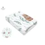 Cearceaf cu elastic, MimiNu, Pentru patut leagan sau patut co-sleeper, Dimensiune 90x40 cm, Din bumbac certificat Oeko Tex Standard 100, Lulu Natural - 3