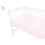 Cearceaf cu elastic, MimiNu, Jerse, Pentru patut 140X70 cm, Material certificat Oeko Tex Standard 100, Light Pink - 3
