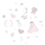 Halat de baie, MimiNu, Cu urechi, 5 - 7 ani, Moale, Cu buzunare, Cu cordon, Din bumbac si thermo fleece, Materiale certificate Oeko Tex Standard 100, Baby Shower Pink - 2