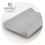 Husa, MimiNu, Universala, Pentru saltea de infasat, Cu elastic, Din Jersey, Material certificat Oeko Tex Standard 100, Gray - 1